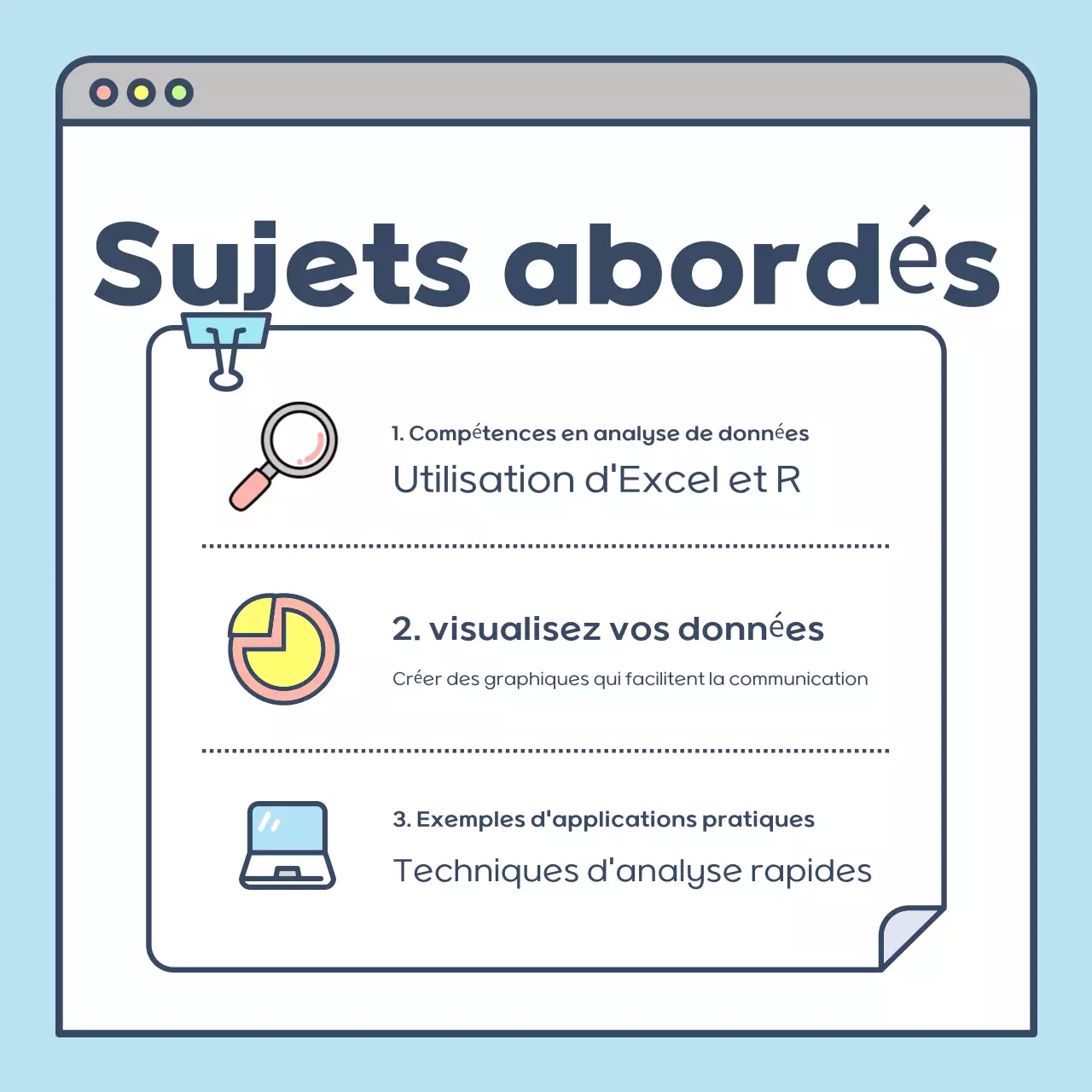 Mignonne affiche de recrutement en bleu clair