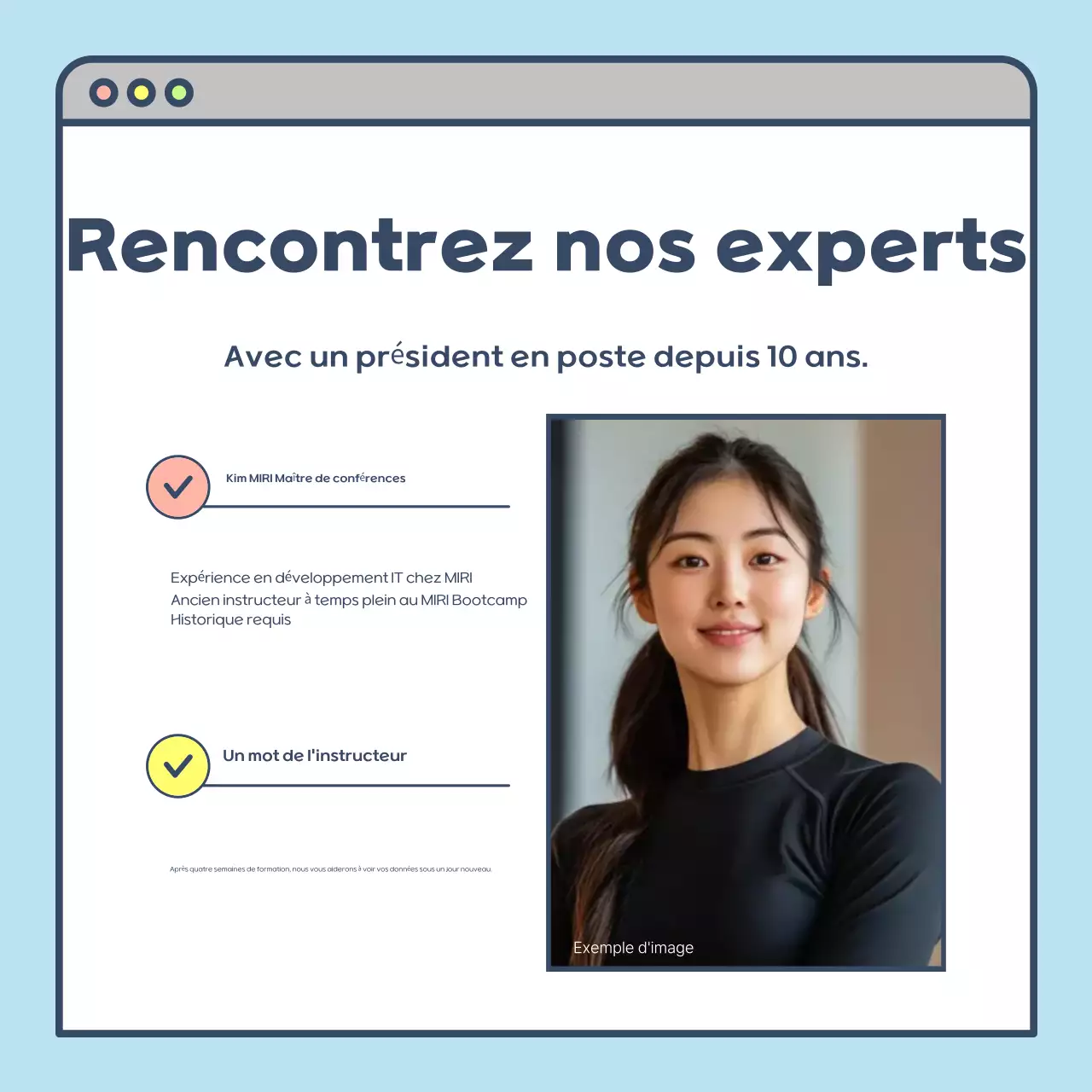Mignonne affiche de recrutement en bleu clair