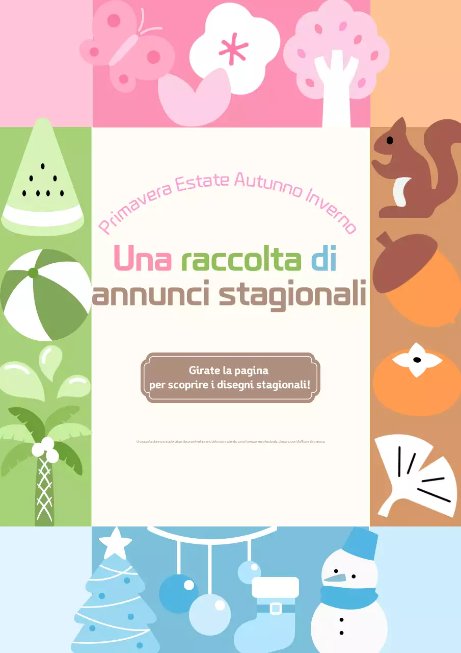 Annunci stagionali in malva