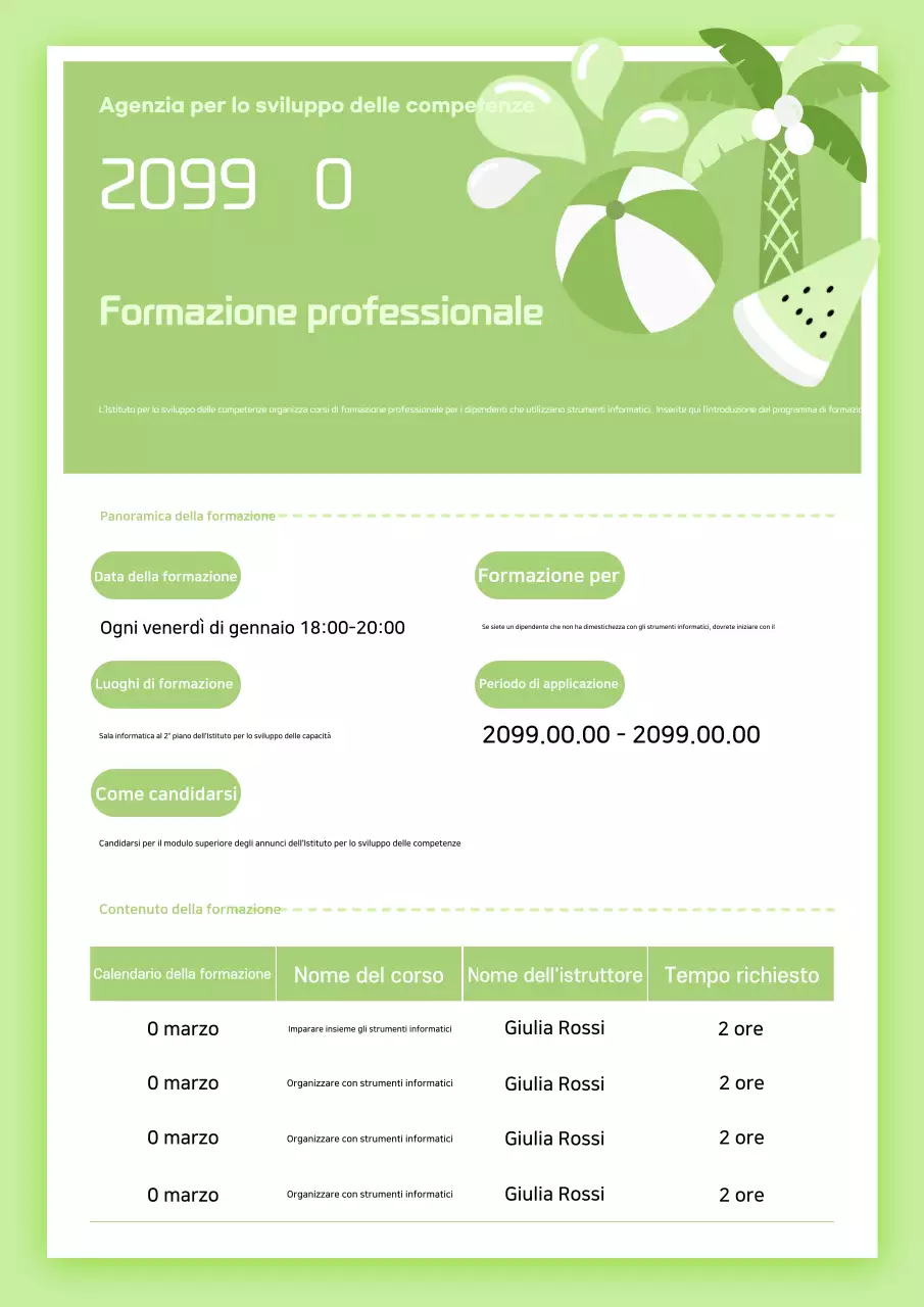 Annunci stagionali in malva