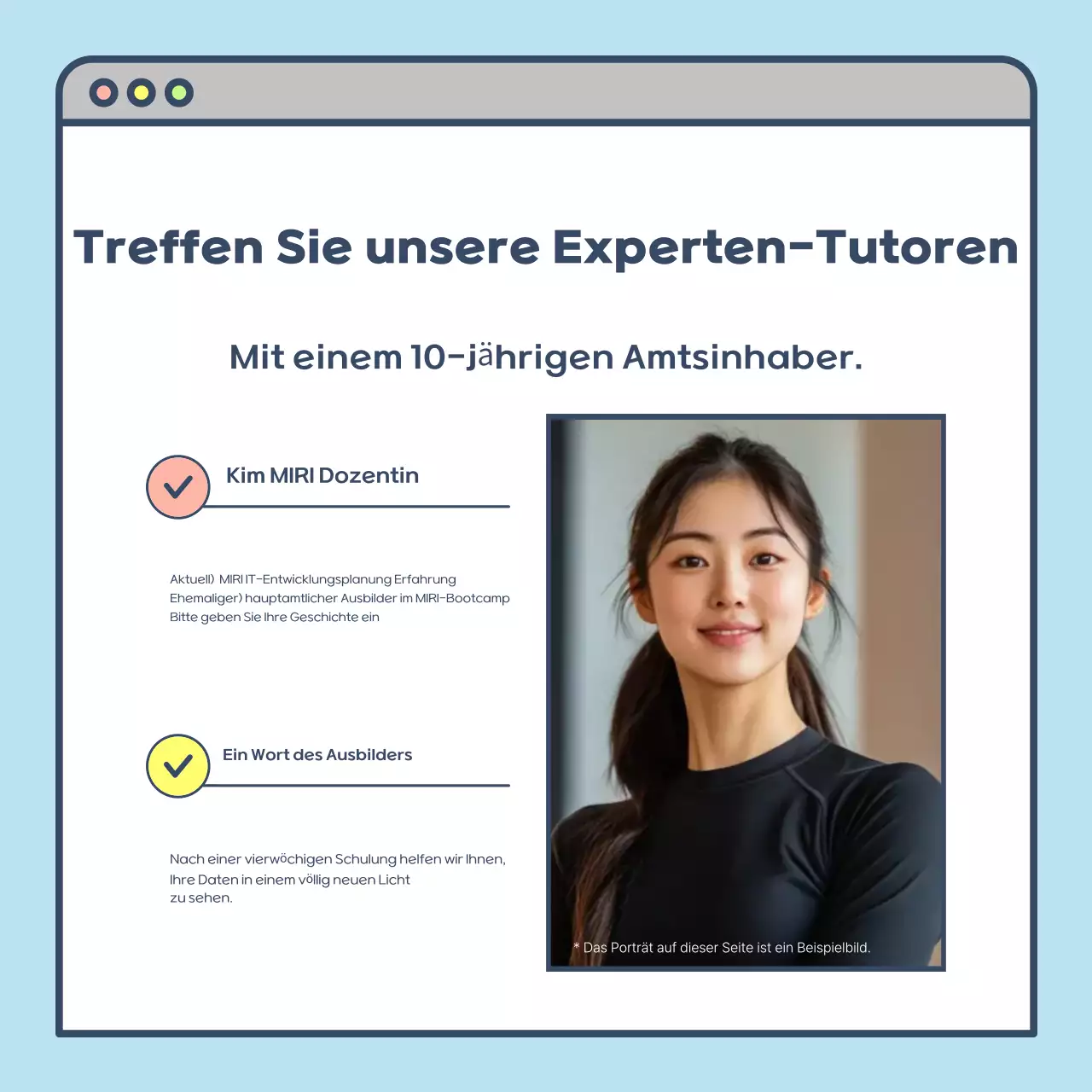 Niedliches Rekrutierungsposter in Hellblau