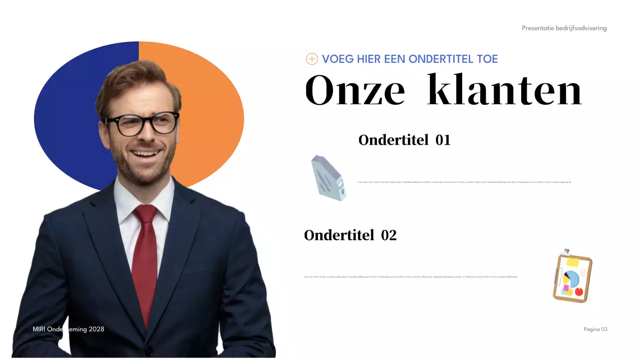 Blue Modern Bedrijfsadvies Presentatie