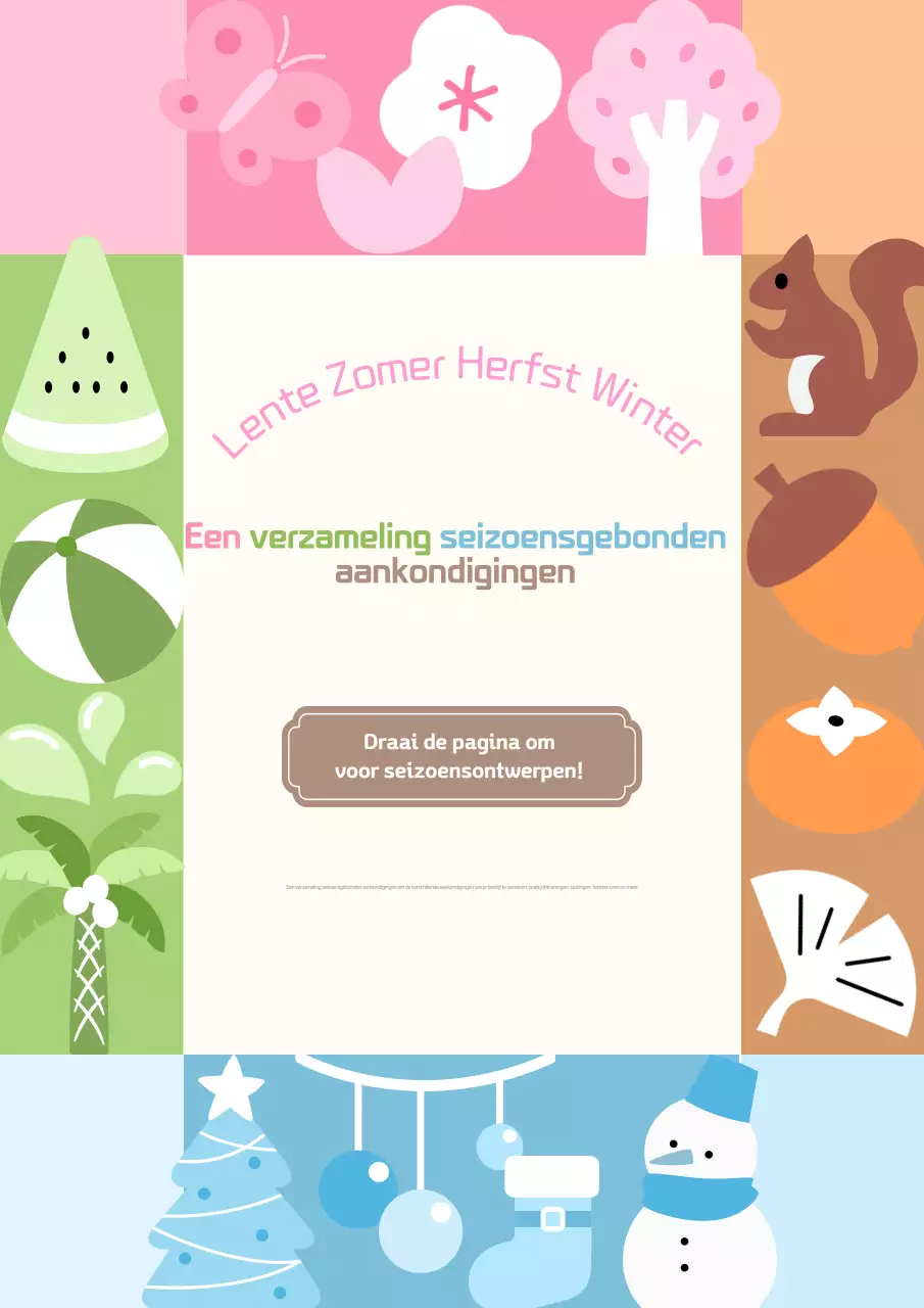 Mauve Seizoensaankondigingen