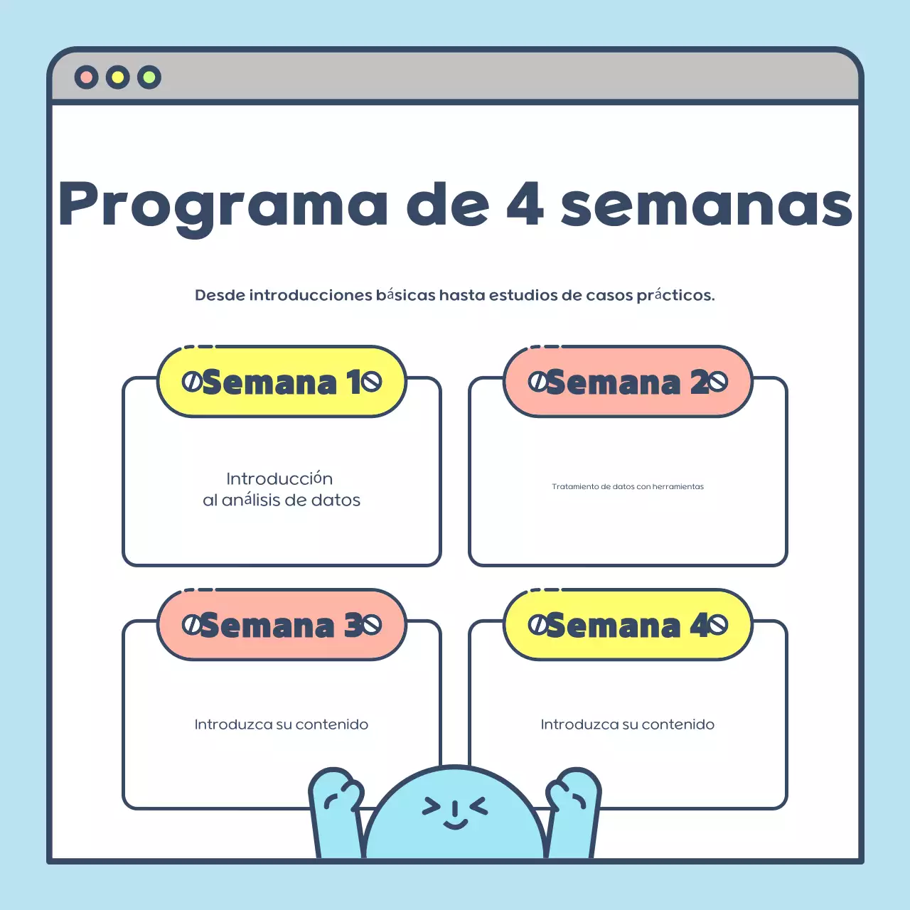 Bonito cartel de reclutamiento en azul claro