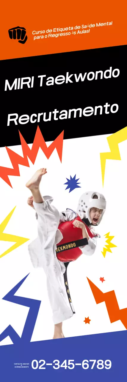 Recrutamento para o Taekwondo Orange Highlight