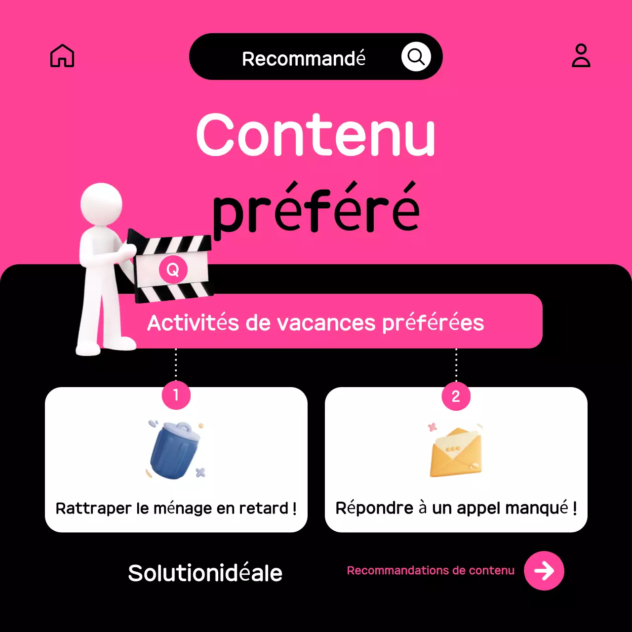 Un joli poste promotionnel OTT en rose et noir