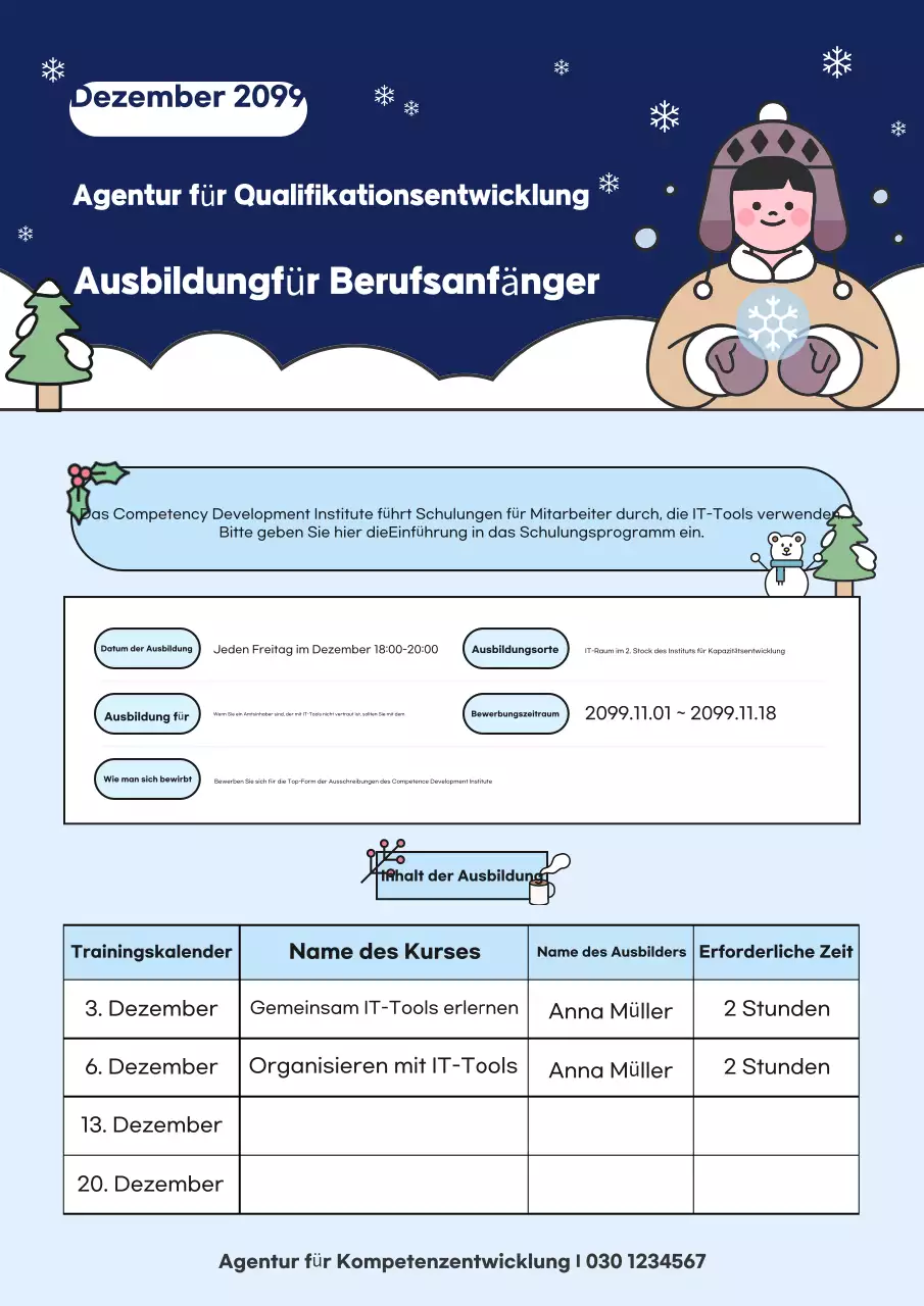 Grüne saisonale Ankündigungen