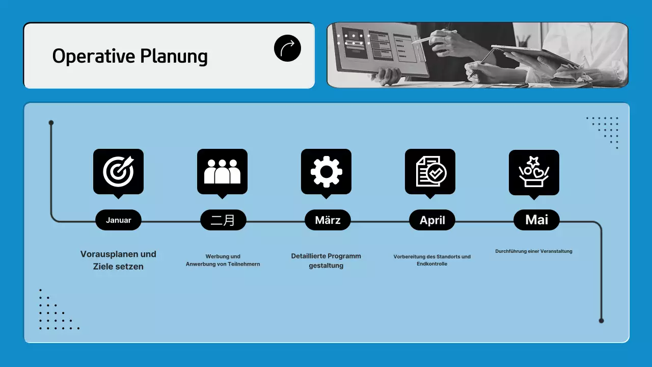 Vorschlag für eine moderne betriebliche Ausbildungswerkstatt in blau