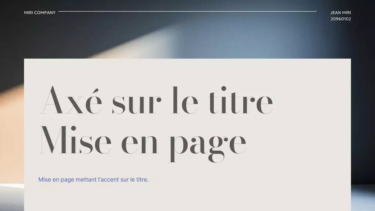 Cadre photographique moderne beige