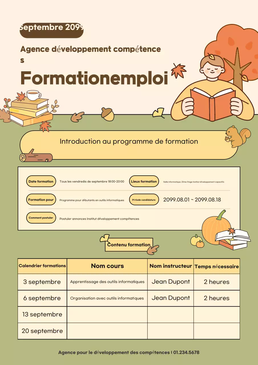 Annonces saisonnières vertes