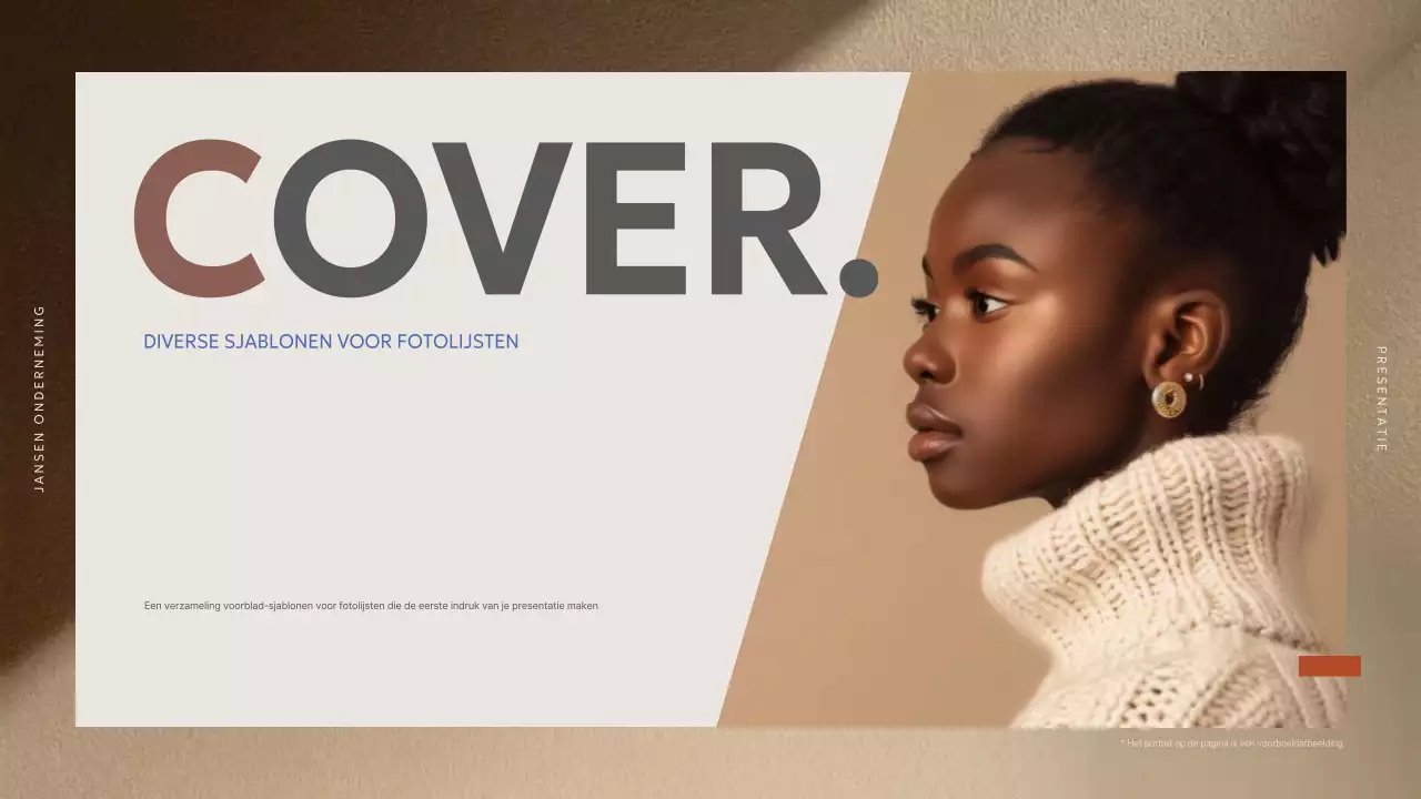 Beige modern fotolijstje