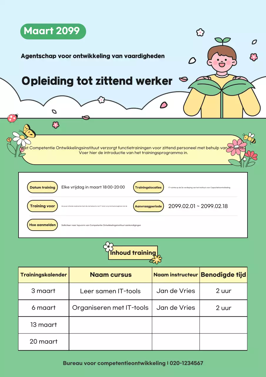 Groene seizoensaankondigingen