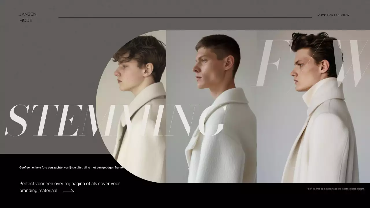 Beige modern fotolijstje