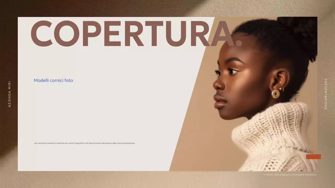 Cornice fotografica moderna beige