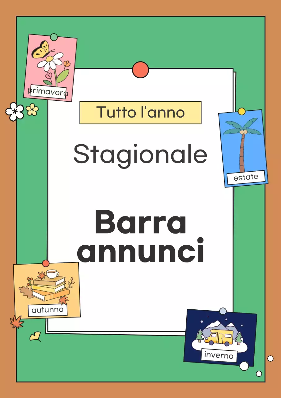 Annunci verdi di stagione