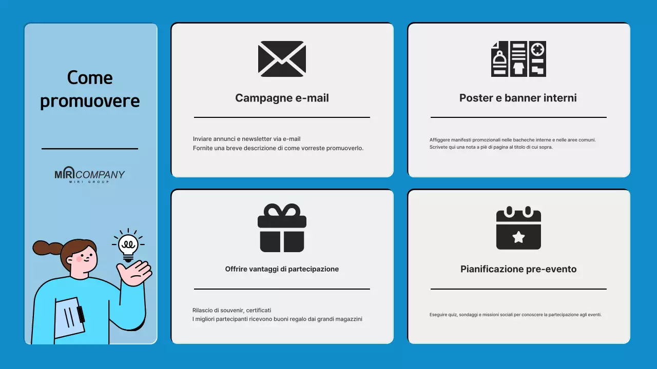 Proposta di un moderno laboratorio di formazione interna in blu