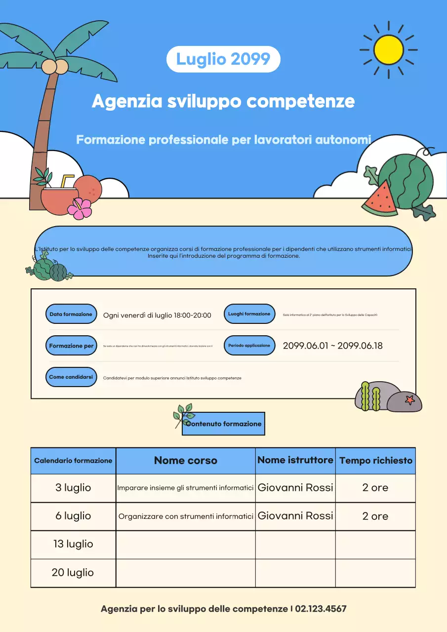 Annunci verdi di stagione