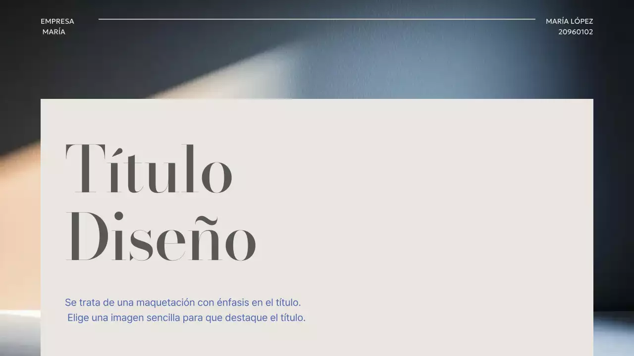 Marco fotográfico moderno beige