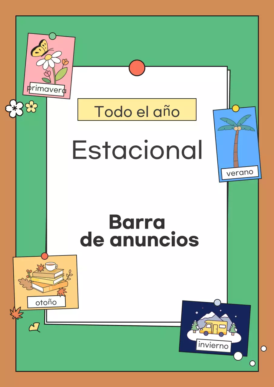 Anuncios estacionales verdes