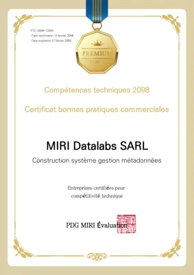 Beige Classic Certificate Listing