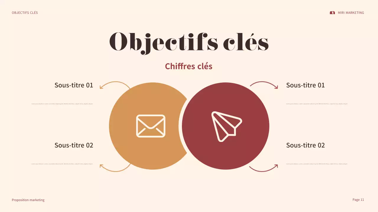 présentation marketing maroon bold