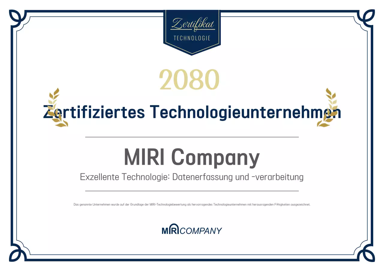 Navy Classic Zertifikat Auflistung