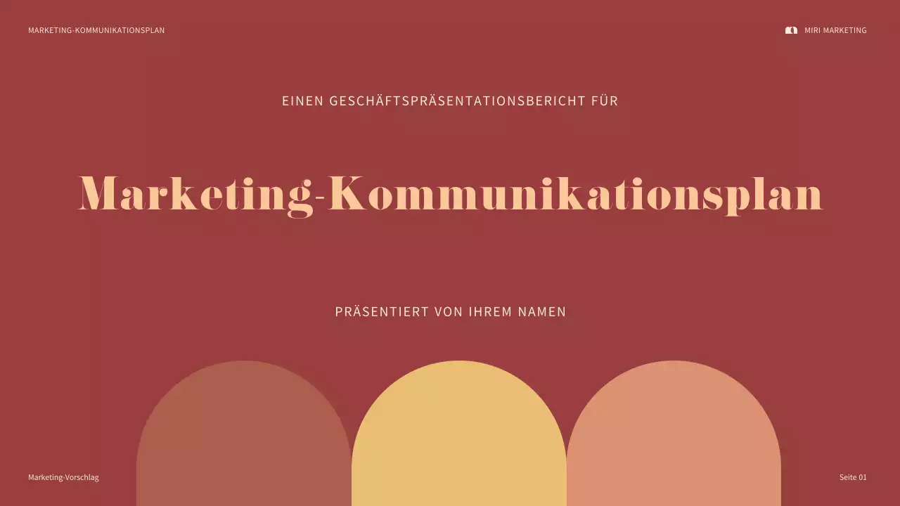 maroon bold marketing präsentation