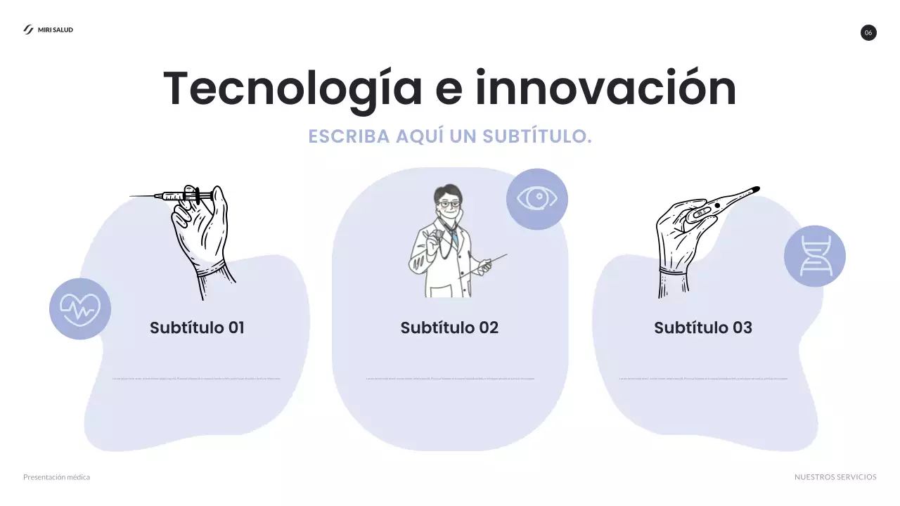 informe blue modern healthcare