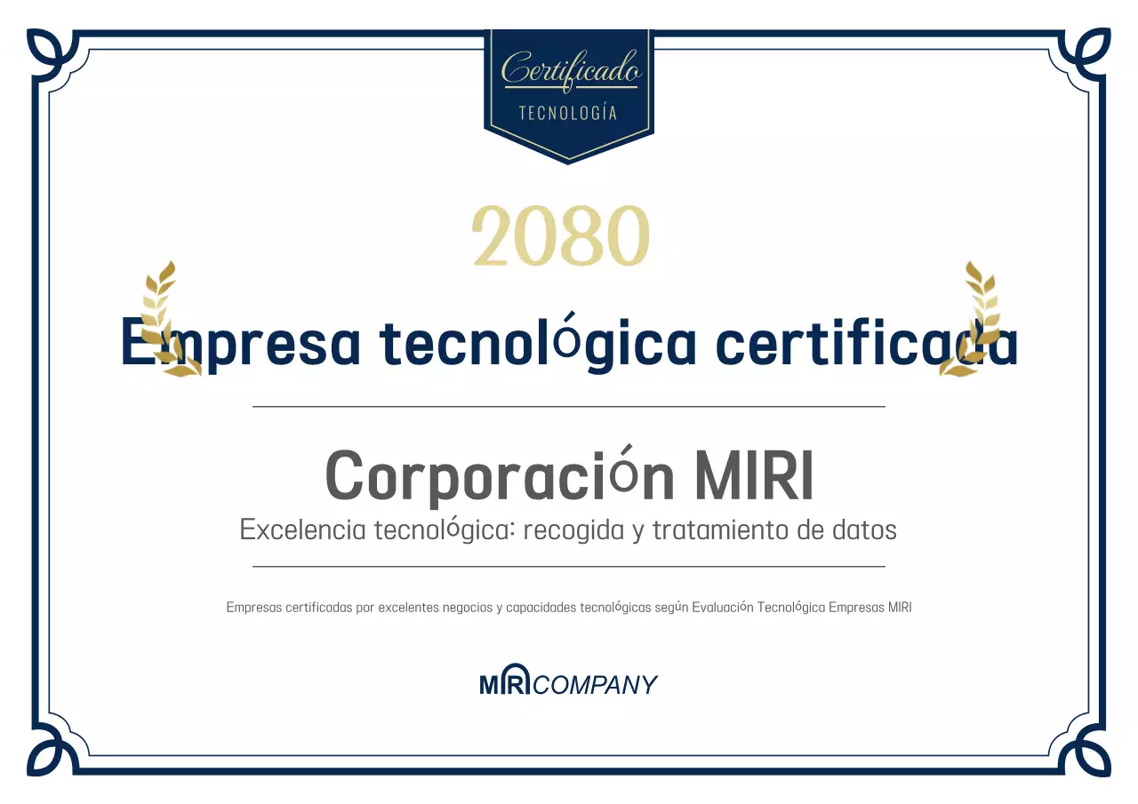 Listado de certificados Navy Classic