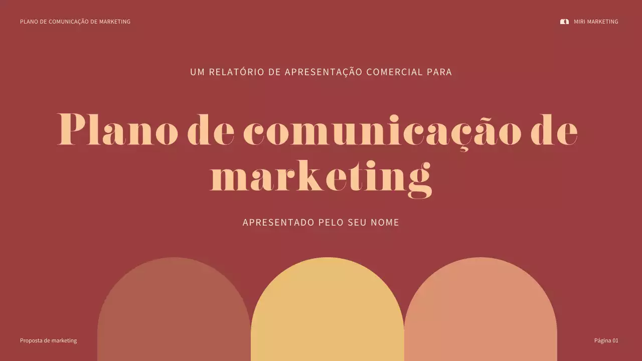 apresentação de marketing da maroon bold