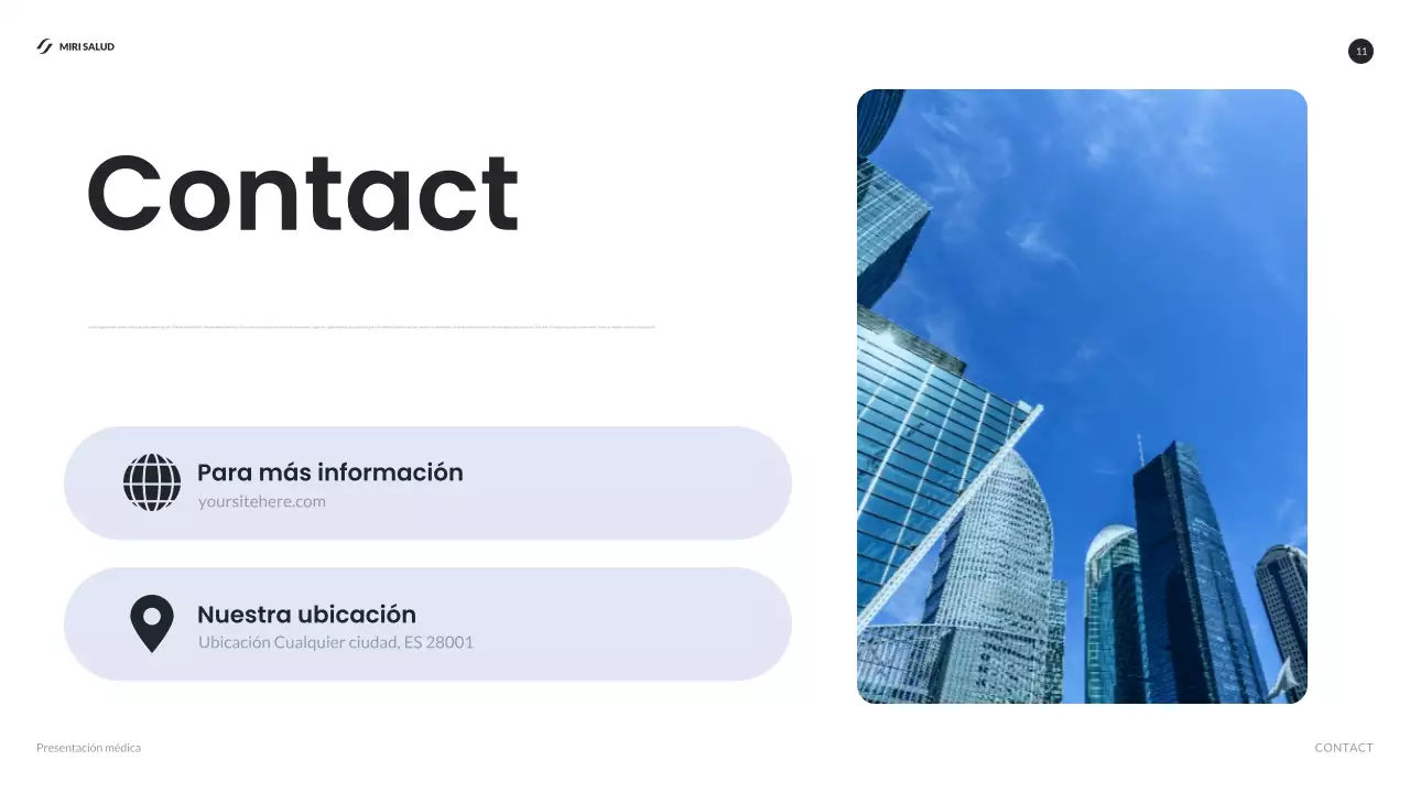 informe blue modern healthcare