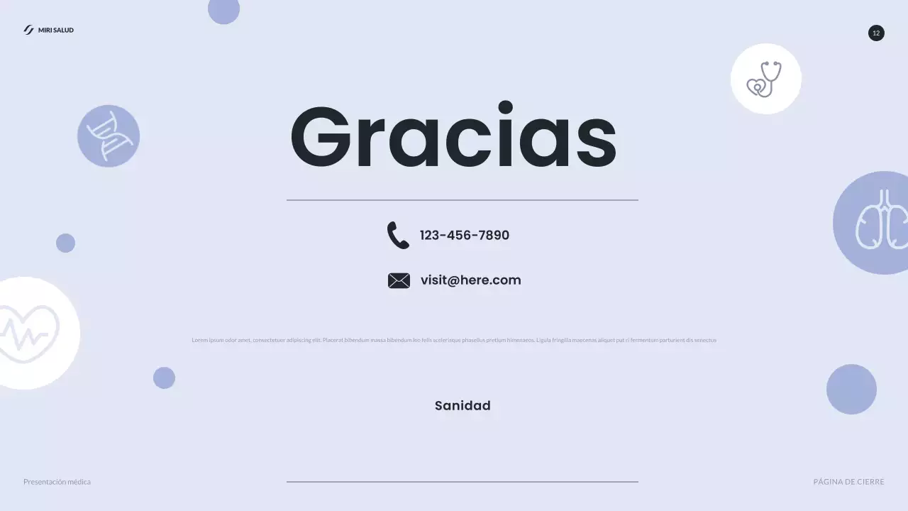 informe blue modern healthcare