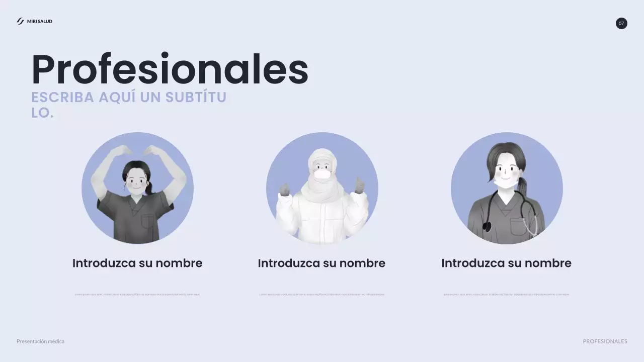 informe blue modern healthcare