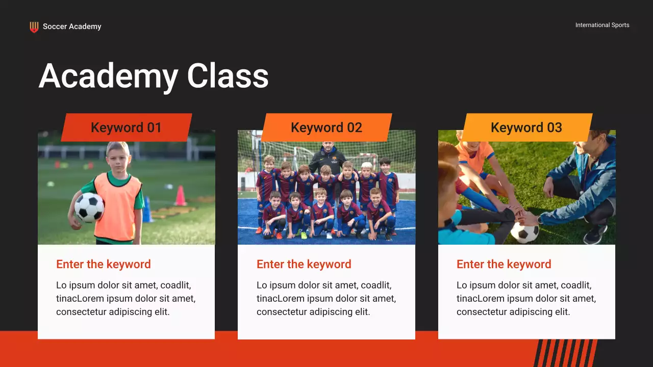 Black and Red Modern Football Academy Pitch Presentation