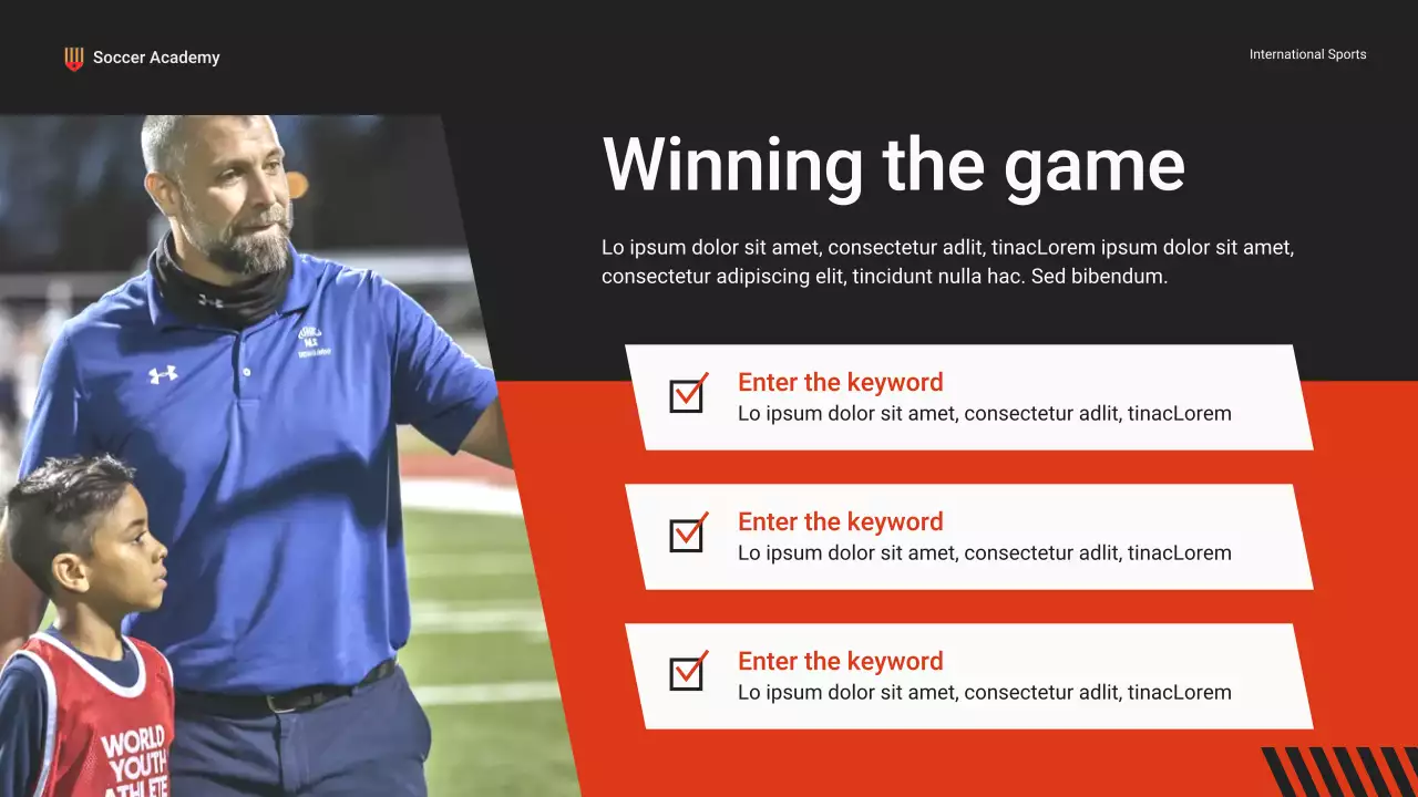 Black and Red Modern Football Academy Pitch Presentation