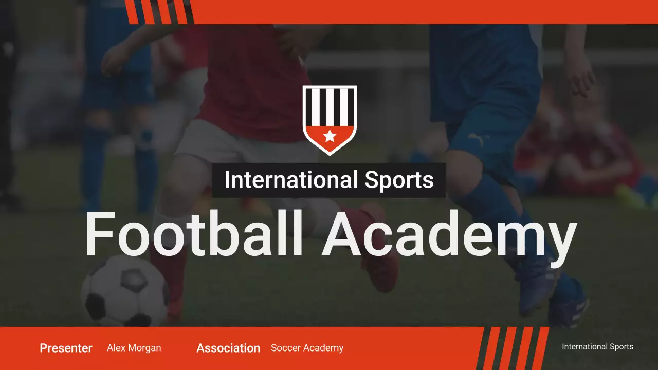 Black and Red Modern Football Academy Pitch Presentation