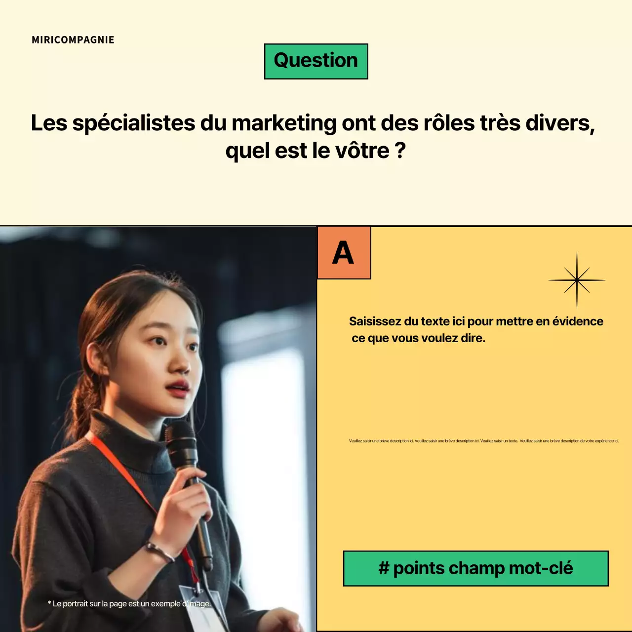 Publicité sur la formation en milieu de travail moderne d'Orange