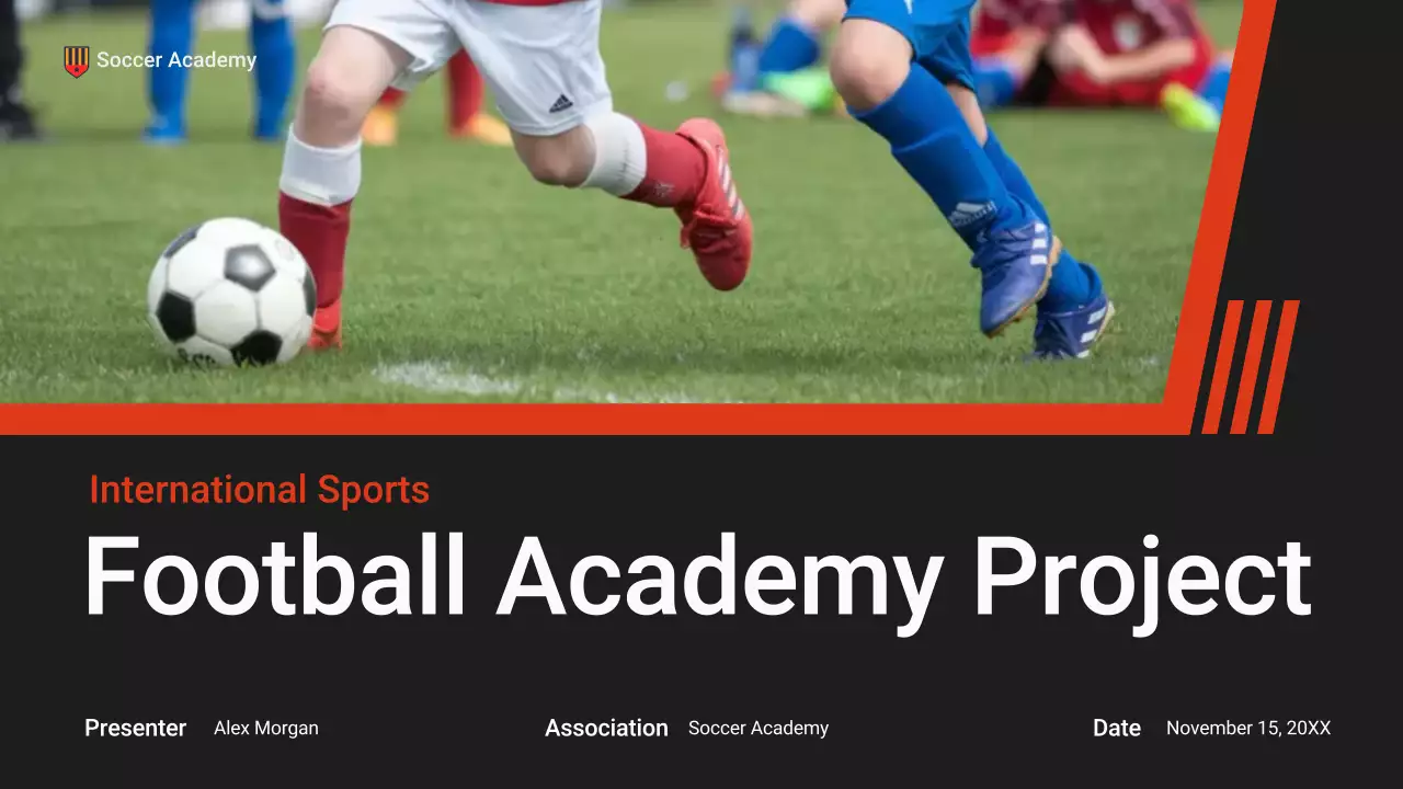 Black and Red Modern Football Academy Pitch Presentation