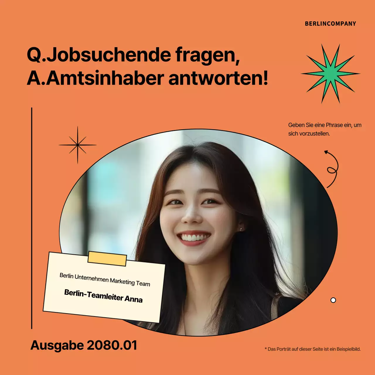 Orange modern workplace training Anzeige