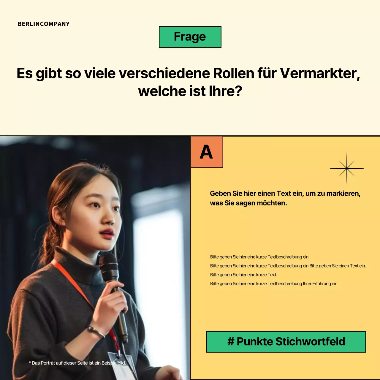 Orange modern workplace training Anzeige