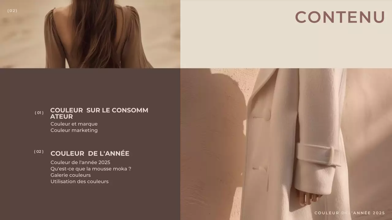 Rapport de mode marron moderne et élégant