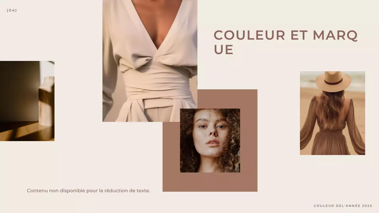 Rapport de mode marron moderne et élégant