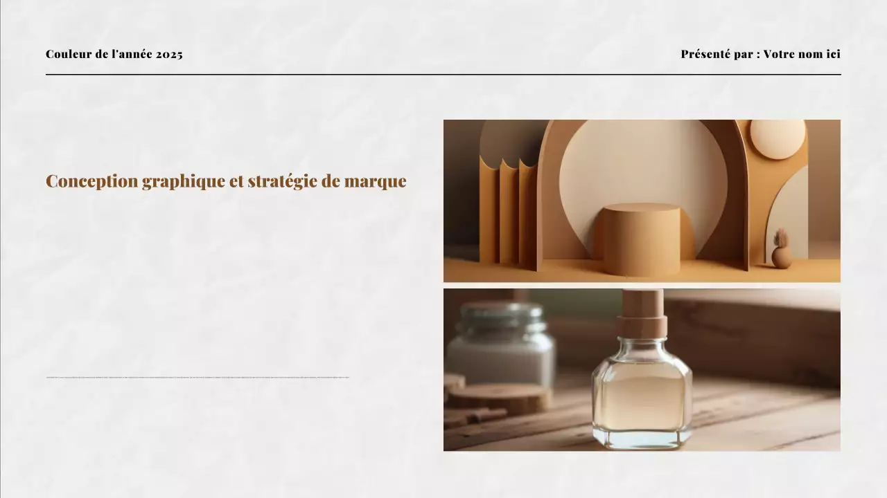 Présentation de la couleur beige et moka de l'année