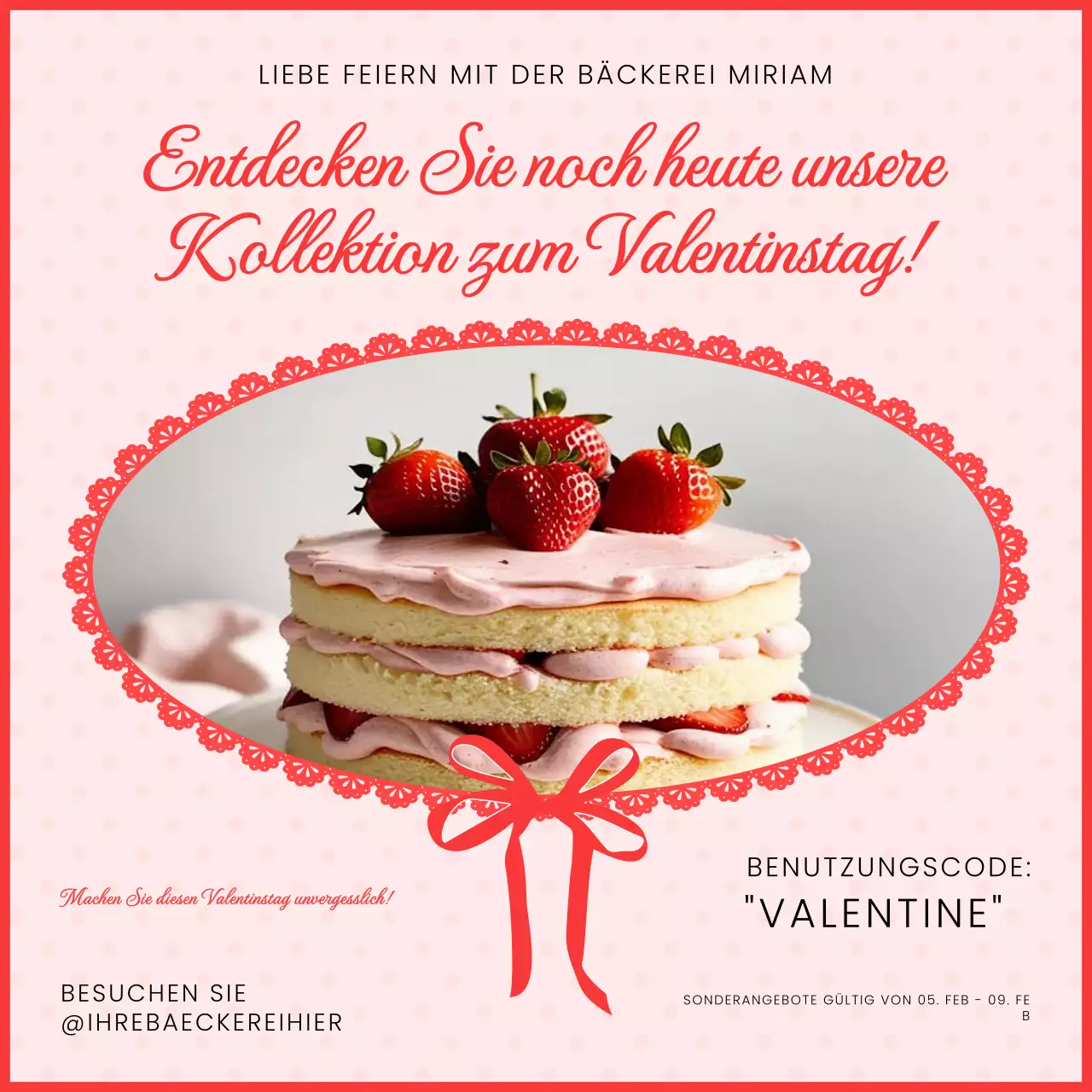 rot elegant Bäckerei Förderung