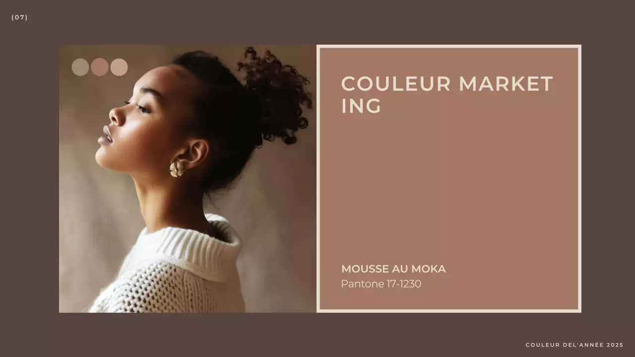 Rapport de mode marron moderne et élégant