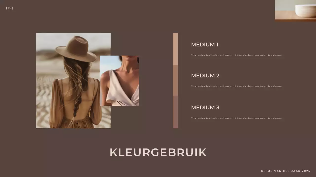 Bruin Modern Elegant Mode Rapport