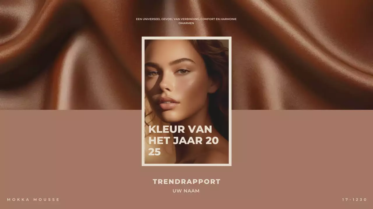 Bruin Modern Elegant Mode Rapport