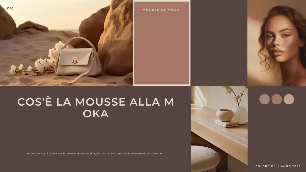 Marrone Relazione di moda moderna ed elegante