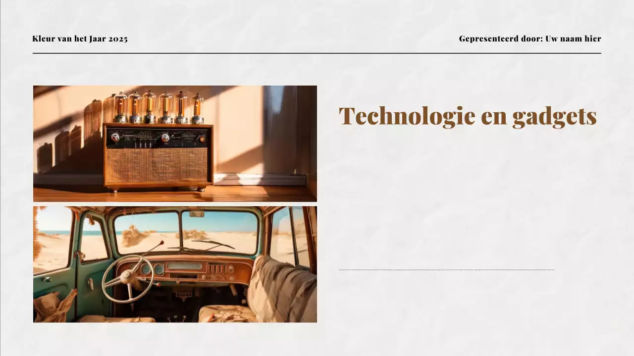 Beige en Mokka Kleur van het Jaar Presentatie