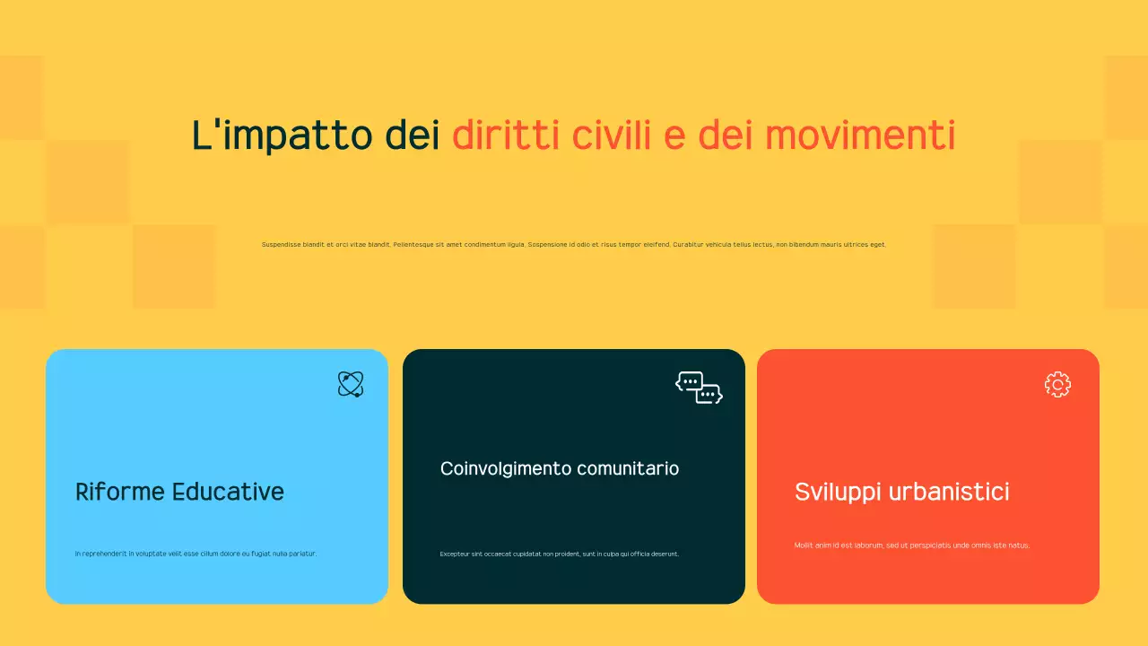 annuncio dei movimenti civili moderni della marina